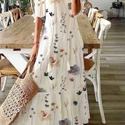Scarlett | Women's Cotton Floral V-Neck Maxi Dress