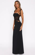Scarlett | Women's Long Corset Dress with Lace Details - image 5