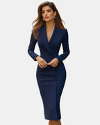 Scarlett | Women's Tailored Midi Dress - image 8