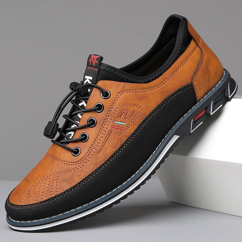Scott | Men's Oxford Shoes with Vegan Leather Upper, Handcrafted Formal Shoes | The Dress Cellar | Orange