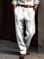 Sean | Men's Classic Pleated Trousers, Comfortable Dress Trousers | The Dress Cellar