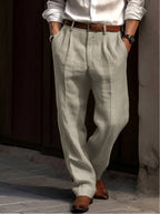Sean | Men's Classic Pleated Trousers, Comfortable Dress Trousers | The Dress Cellar