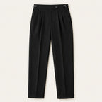 Shane | Men's High Waist Double Pleated Trousers, Tailored Formal Trousers | The Dress Cellar