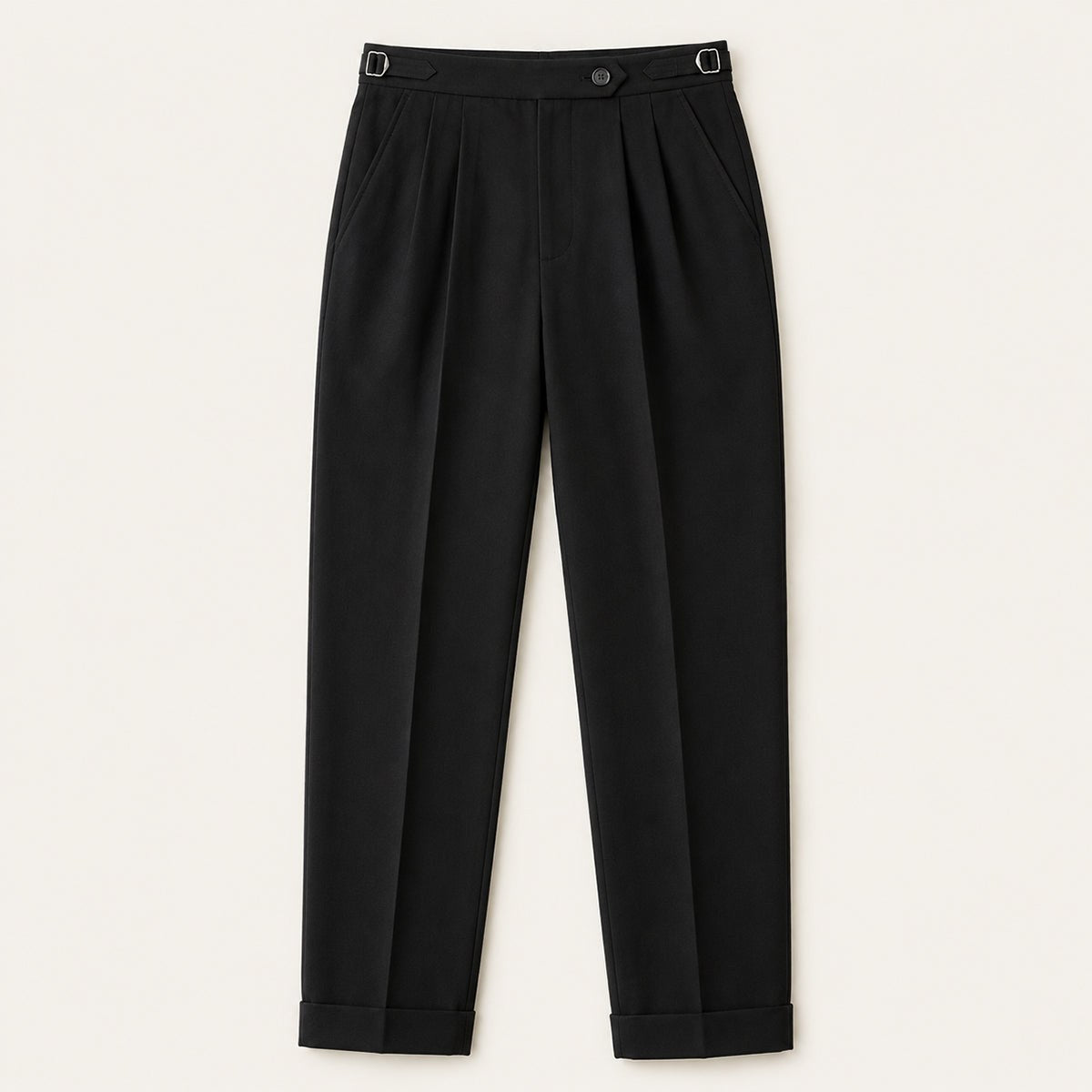 Shane | Men's High Waist Double Pleated Trousers, Tailored Formal Trousers | The Dress Cellar