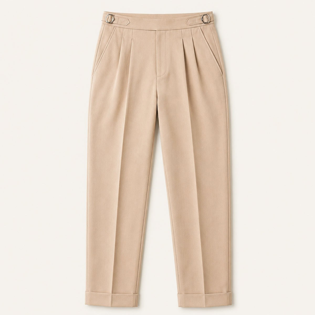 Shane | Men's High Waist Double Pleated Trousers, Tailored Formal Trousers | The Dress Cellar