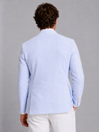 Shaun | Men's Striped Tailored Blazer, Lightweight Suit Jacket | The Dress Cellar | Green