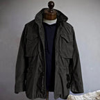 Simon | Men's Military Field Jacket, Adjustable Drawstring Outdoor Jacket | The Dress Cellar