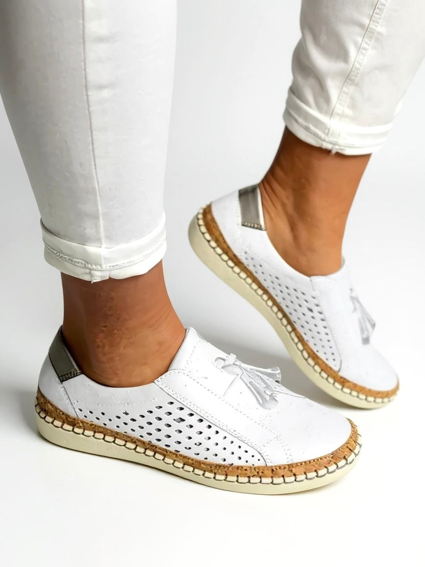 Solea | Women's Tassel Slip-On Shoes - Blue
