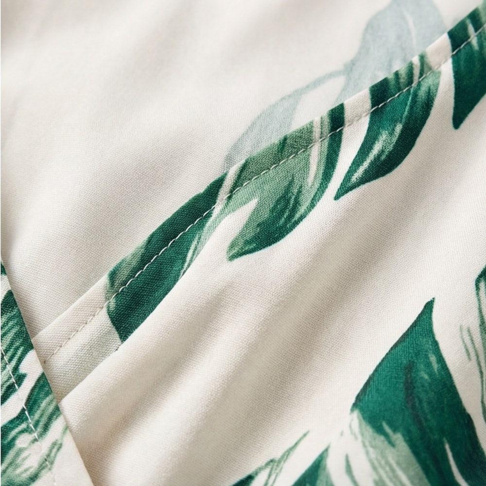Soleila | Women's Tropical Wrap Romper With Pockets - image 8