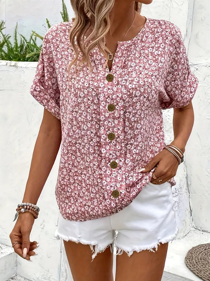 Sophia | Women's Chic Floral Summer Print Blouse - image 3