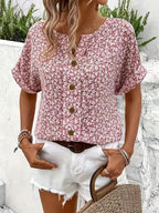 Sophia | Women's Chic Floral Summer Print Blouse - image 4