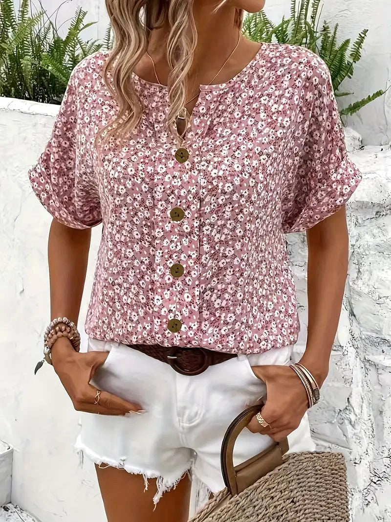 Sophia | Women's Chic Floral Summer Print Blouse - image 4