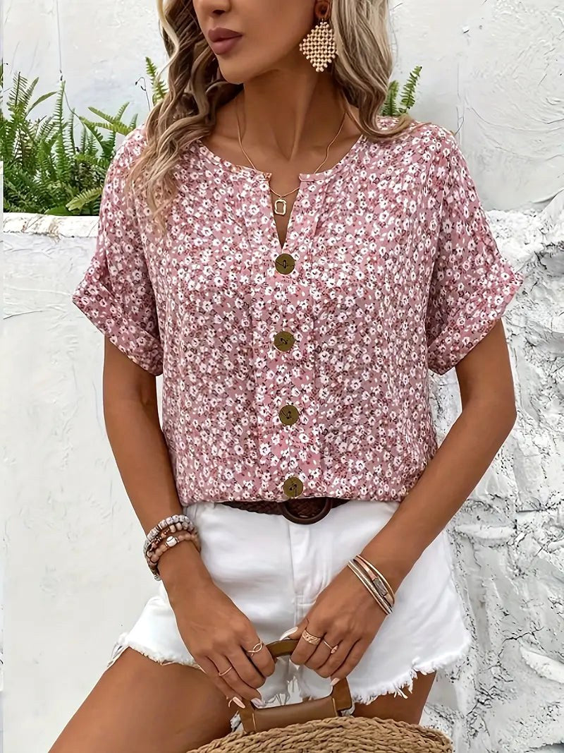 Sophia | Women's Chic Floral Summer Print Blouse - image 5