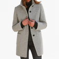 Destiny | Women's Wool-Blend Coat with High Collar, Warm Fall Coat | The Dress Cellar
