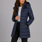 Ashley | Women's Hooded Puffer Jacket, Lightweight Insulated Winter Coat | The Dress Cellar