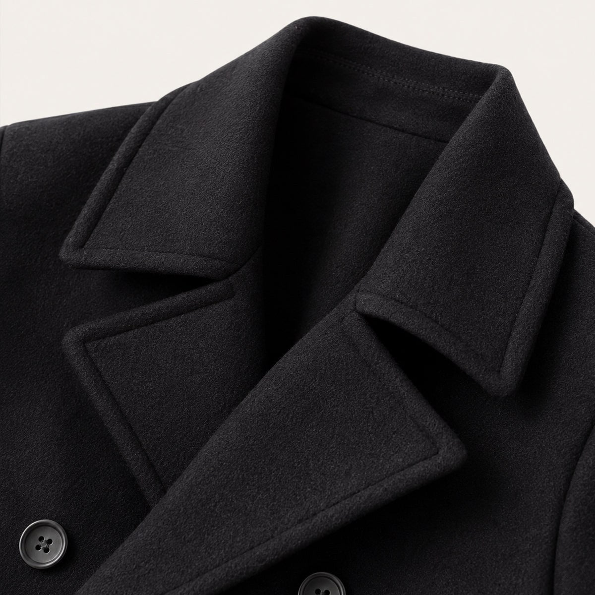 Spencer | Men's Double Breasted Wool Peacoat, Warm Winter Coat | The Dress Cellar