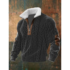 Spencer | Men's High-Neck Fleece Jumper, Warm Layering Jumper | The Dress Cellar