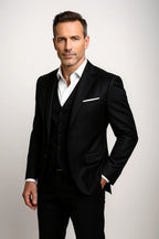 Gregory | Men's Three-Piece Tailored Suit with Vest, Formal Blazer Suit | The Dress Cellar