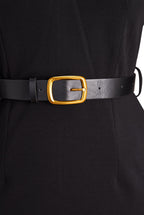 Stella | Women's Mock Wrap Midi Dress with Belt - image 17