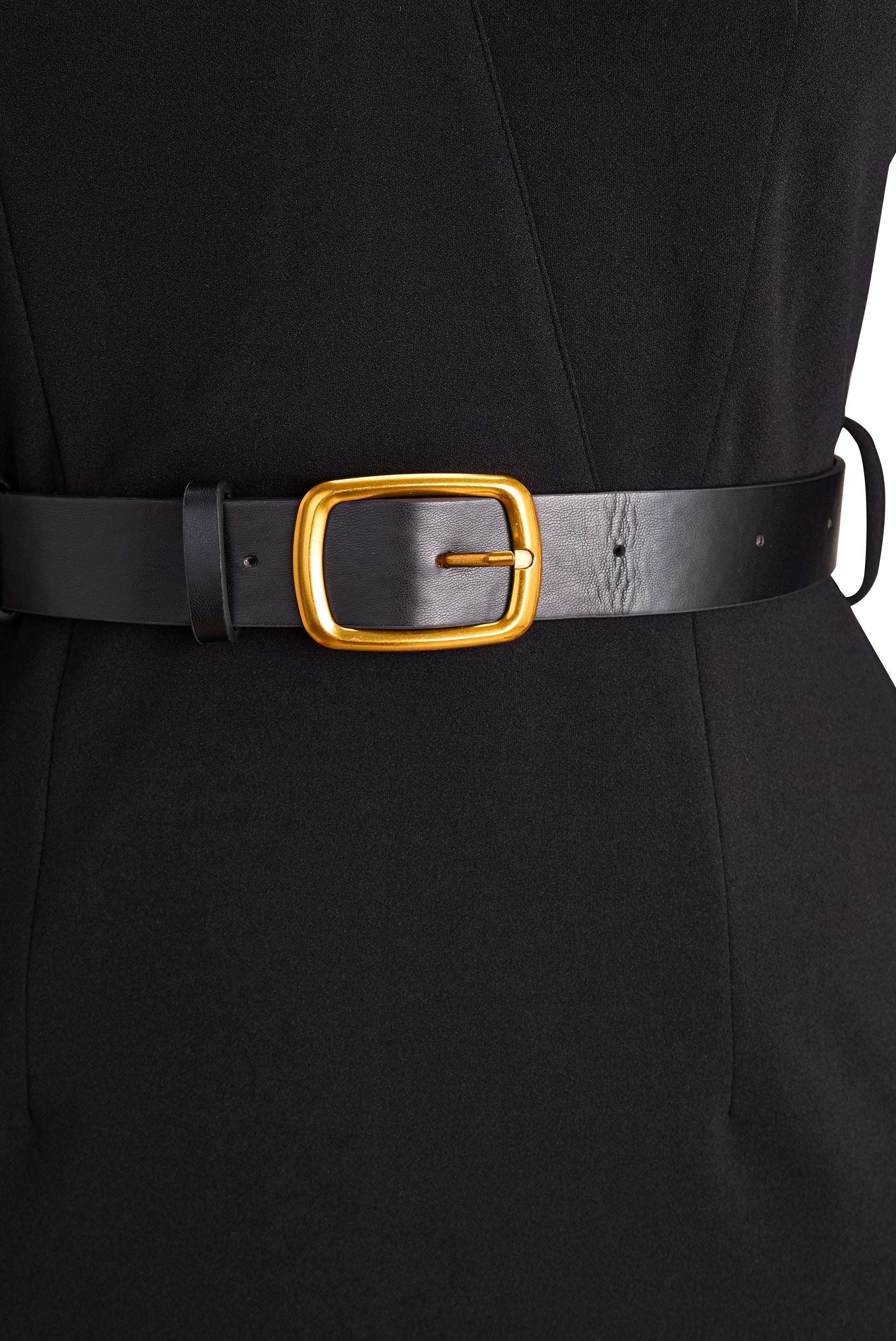 Stella | Women's Mock Wrap Midi Dress with Belt - image 17