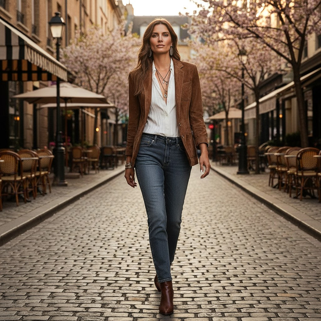 Stella | Women's Vintage Suede Jacket - image 6