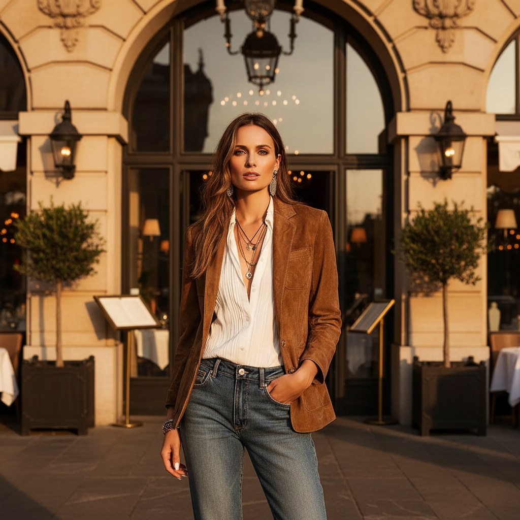Stella | Women's Vintage Suede Jacket - image 7