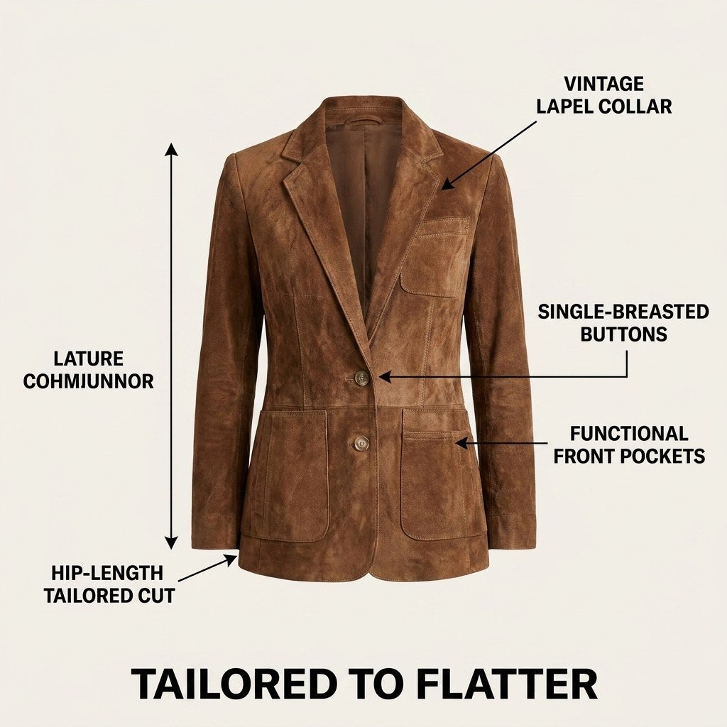 Stella | Women's Vintage Suede Jacket - image 9