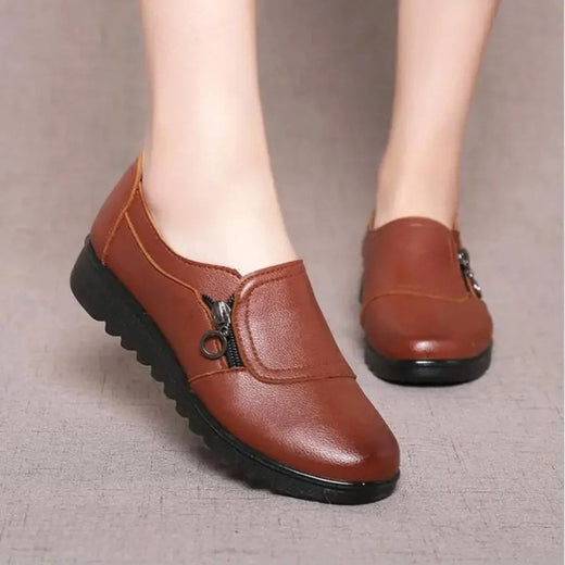 Stephanie | Women's Comfortable Slip-On Shoes - Brown