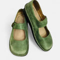 Stephanie | Women's Orthopedic Comfort Flats - Green