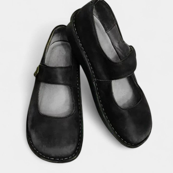 Stephanie | Women's Orthopedic Comfort Flats - Black