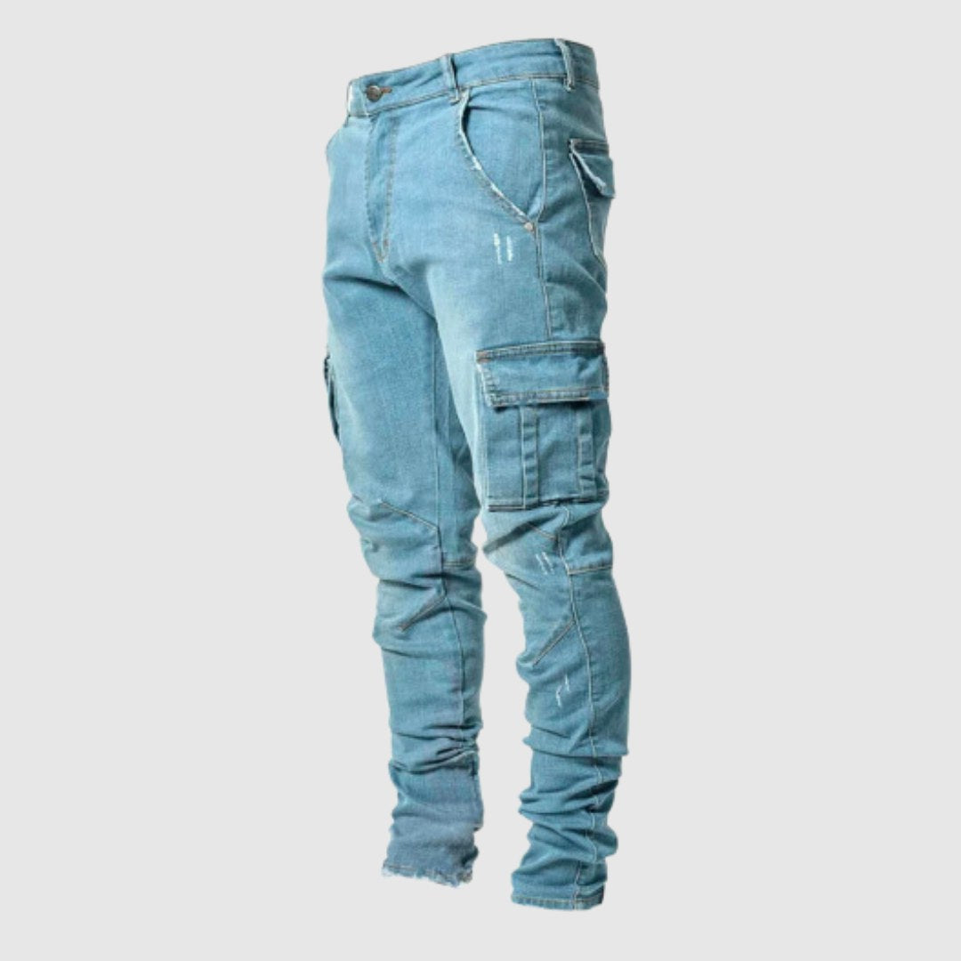 Stuart | Men's Ultra-Stretch Casual Jeans, Slim-Fit Denim Jeans | The Dress Cellar