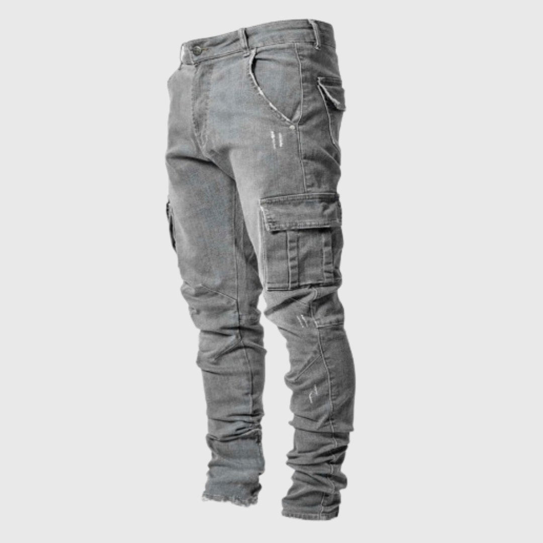 Stuart | Men's Ultra-Stretch Casual Jeans, Slim-Fit Denim Jeans | The Dress Cellar