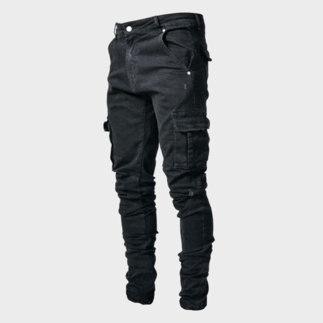 Stuart | Men's Ultra-Stretch Casual Jeans, Slim-Fit Denim Jeans | The Dress Cellar
