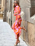 Summer | Women's Bold Summer Dress - Light Blue