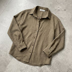 Suzanne | Women's Linen Blend Blouse with Classic Collar, Relaxed Fit Shirt | The Dress Cellar