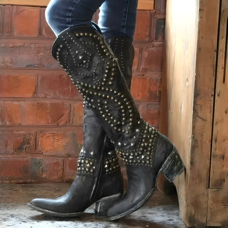 Taylor | Women's Orthopedic Knee-High Boots - Black