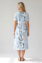Teagan | Women's Printed Floral Midi Dress - image 4