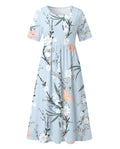 Teagan | Women's Printed Floral Midi Dress - image 5