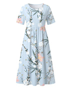 Teagan | Women's Printed Floral Midi Dress - image 5