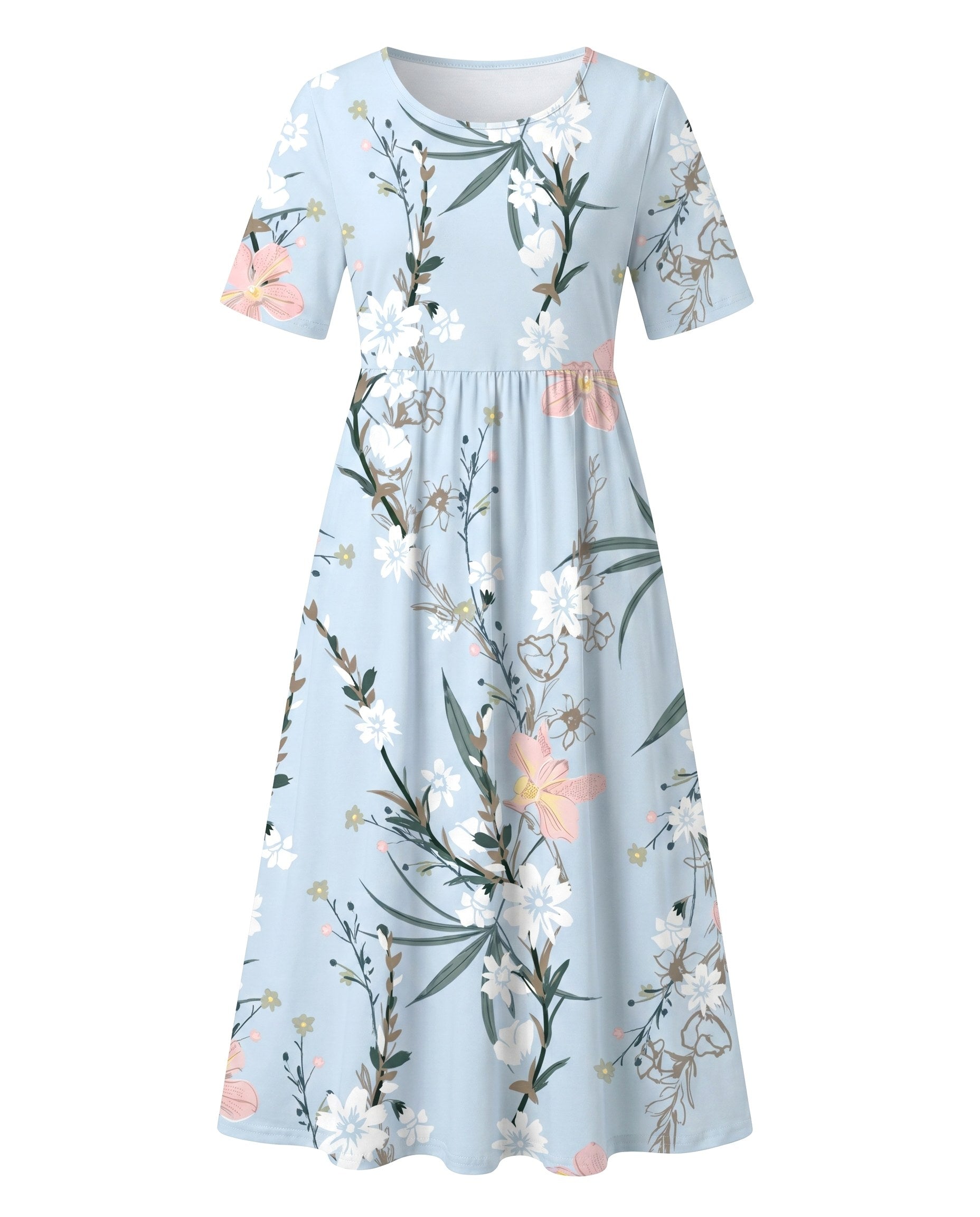 Teagan | Women's Printed Floral Midi Dress - image 5