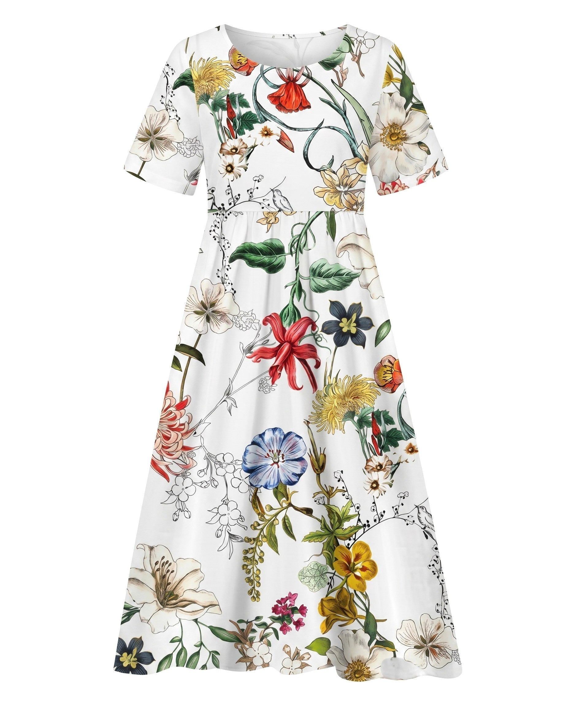 Teagan | Women's Printed Floral Midi Dress - image 6