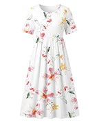 Teagan | Women's Printed Floral Midi Dress - image 7