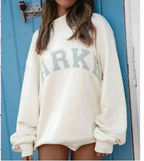 Thea | Women's Mock Neck Knit Sweatshirt, Varsity Letter Jumper | The Dress Cellar