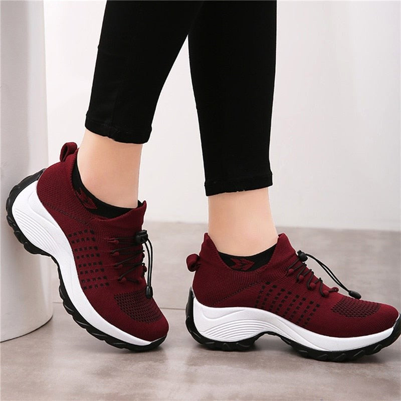 Theresa | Women's Comfort Pain-Relief Shoes - Red