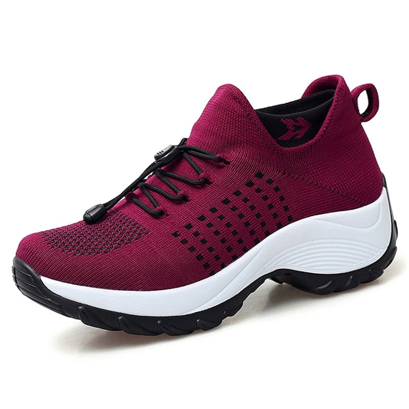 Theresa | Women's Comfort Pain-Relief Shoes - Black White