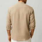 Thomas | Men's Linen Shirt with a Classic Collar – an Elegant Summer Shirt | The Dress Cellar