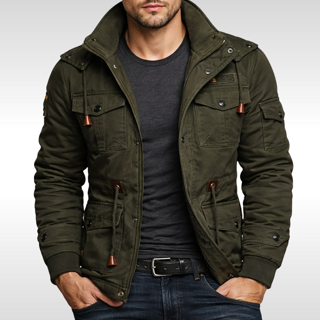 Trevor | Men's Insulated Winter Jacket, Practical Warmth Coat | The Dress Cellar | Green