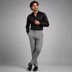 Tristan | Men's Checked Slim Fit Trousers, Smart Casual Trousers | The Dress Cellar