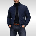 Tristan | Men's Quilted Jacket, Lightweight Autumn Coat | The Dress Cellar | Dark Blue