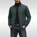 Tristan | Men's Quilted Jacket, Lightweight Autumn Coat | The Dress Cellar | Turquoise